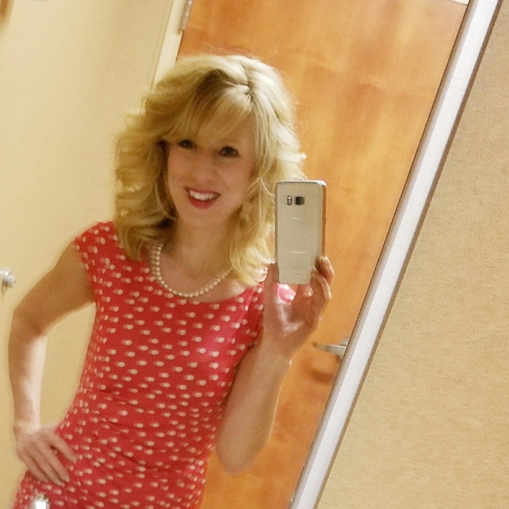 The Limited polka dot dress